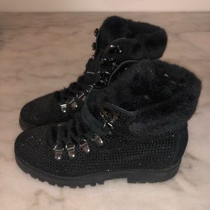 Express Black Studded Boots